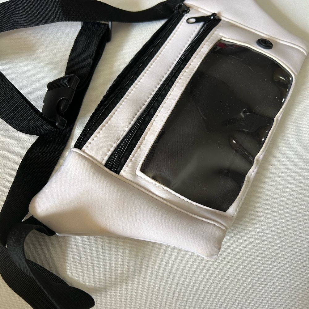 White and Black Belt Bag